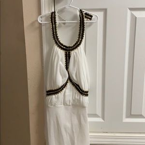 Beaded white dress